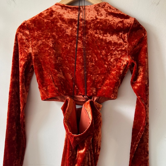 Significant Other Astrid Maxi Dress in Burnt Orange NWT 4 - Picture 8 of 9